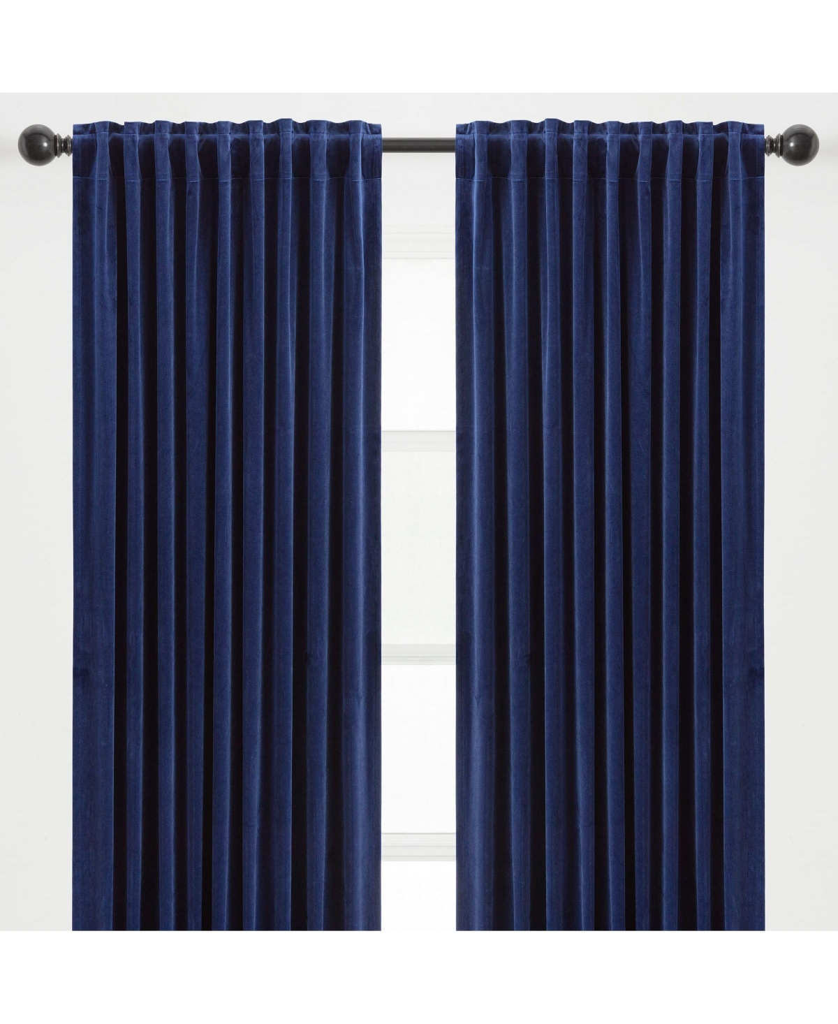 Premium 2-Panel Blackout Velvet Curtains - Classy & Solid Drapes for Living Room or Bedroom - 52&#x22; x 63&#x22; - Golden - Turquoise sage