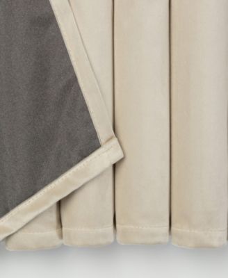 Premium 2-Panel Blackout Velvet Curtains - Classy & Solid Drapes for Living Room or Bedroom - 52" x 84" - Charcoal