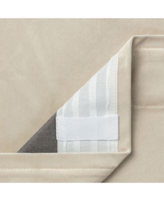 Premium 2-Panel Blackout Velvet Curtains - Classy & Solid Drapes for Living Room or Bedroom - 52" x 108" - Indigo