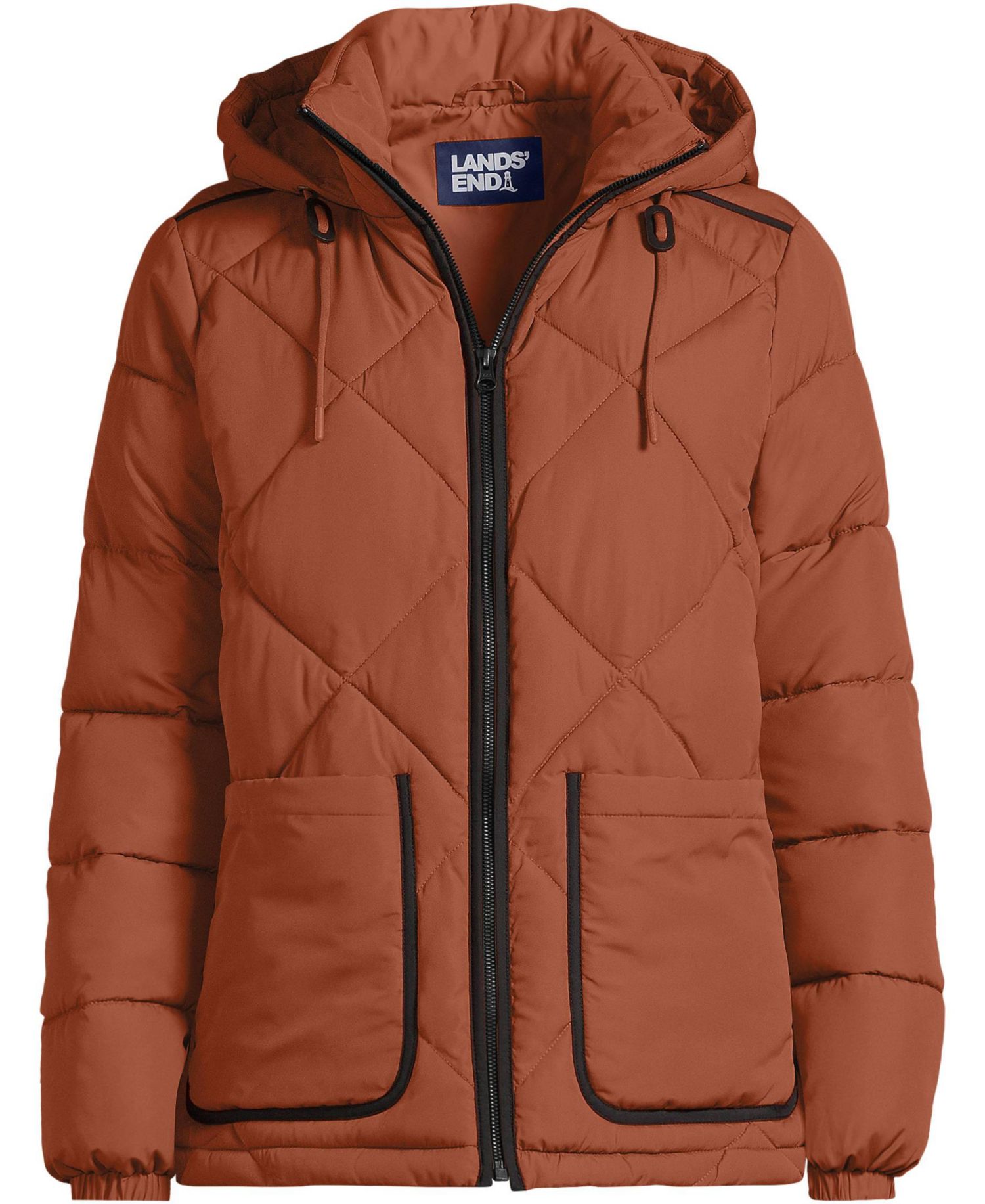 Plus Size FeatherFree Insulated Diamond Quilted Jacket