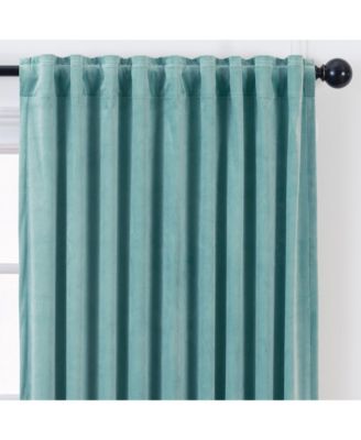 Premium 2-Panel Blackout Velvet Curtains - Classy & Solid Drapes for Living Room or Bedroom - 52" x 96" - Indigo