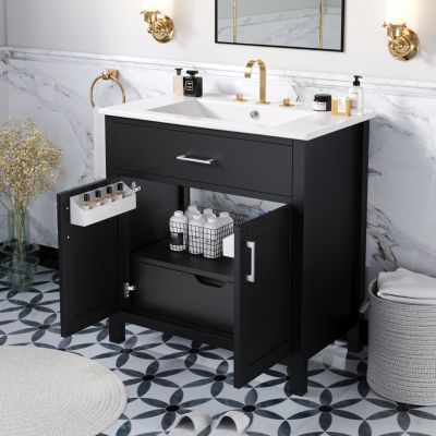 Compact 30" Bathroom Vanity with Ample Storage