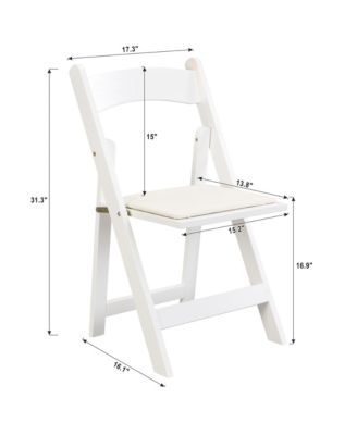 Space-Saving Upholstered Folding Chair (4-Pack)