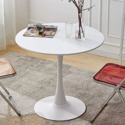 Streamdale Modern Round Dining Table, " White