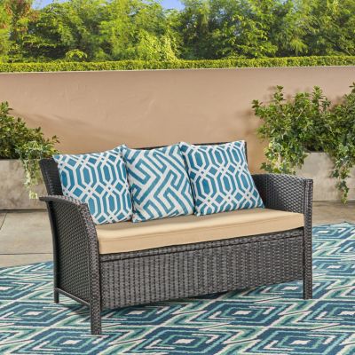 Streamdale St Lucia Plush Wicker Loveseat