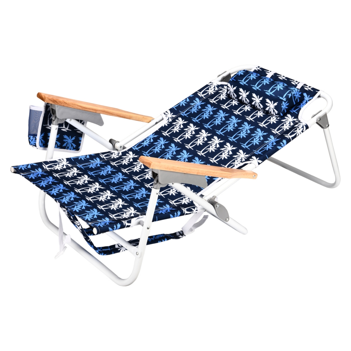 Streamdale Furniture 2PCS Backpack Beach Chairs for Adults Beach towel backpack beach chairs for adults 5 position chair with pouch folding lightweigh