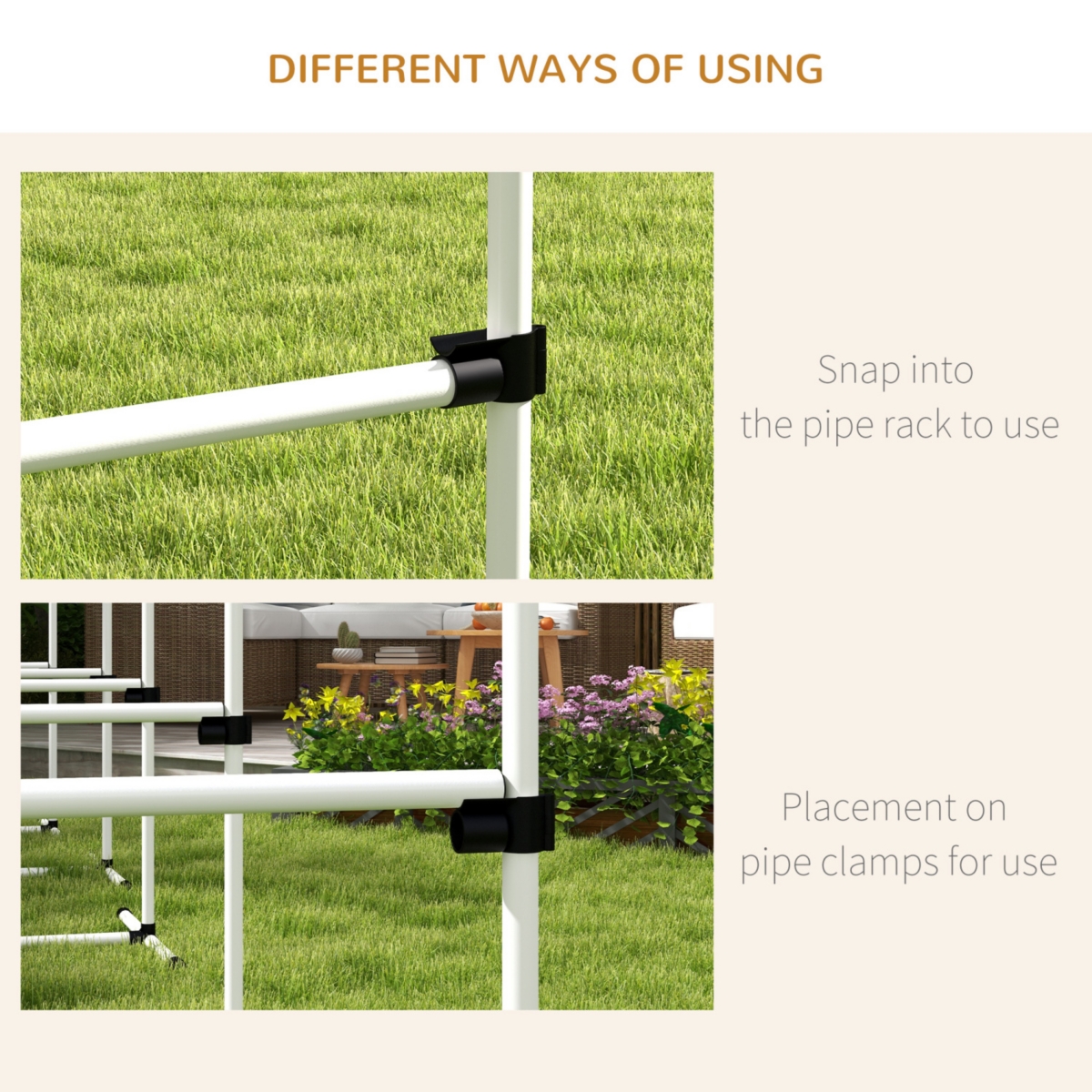 6 Piece Dog Agility Training Equipment for Dog Agility Course with Adjustable Height Jump Bars, Included Carry Bag, & Displacing Top Bar, White - Whit