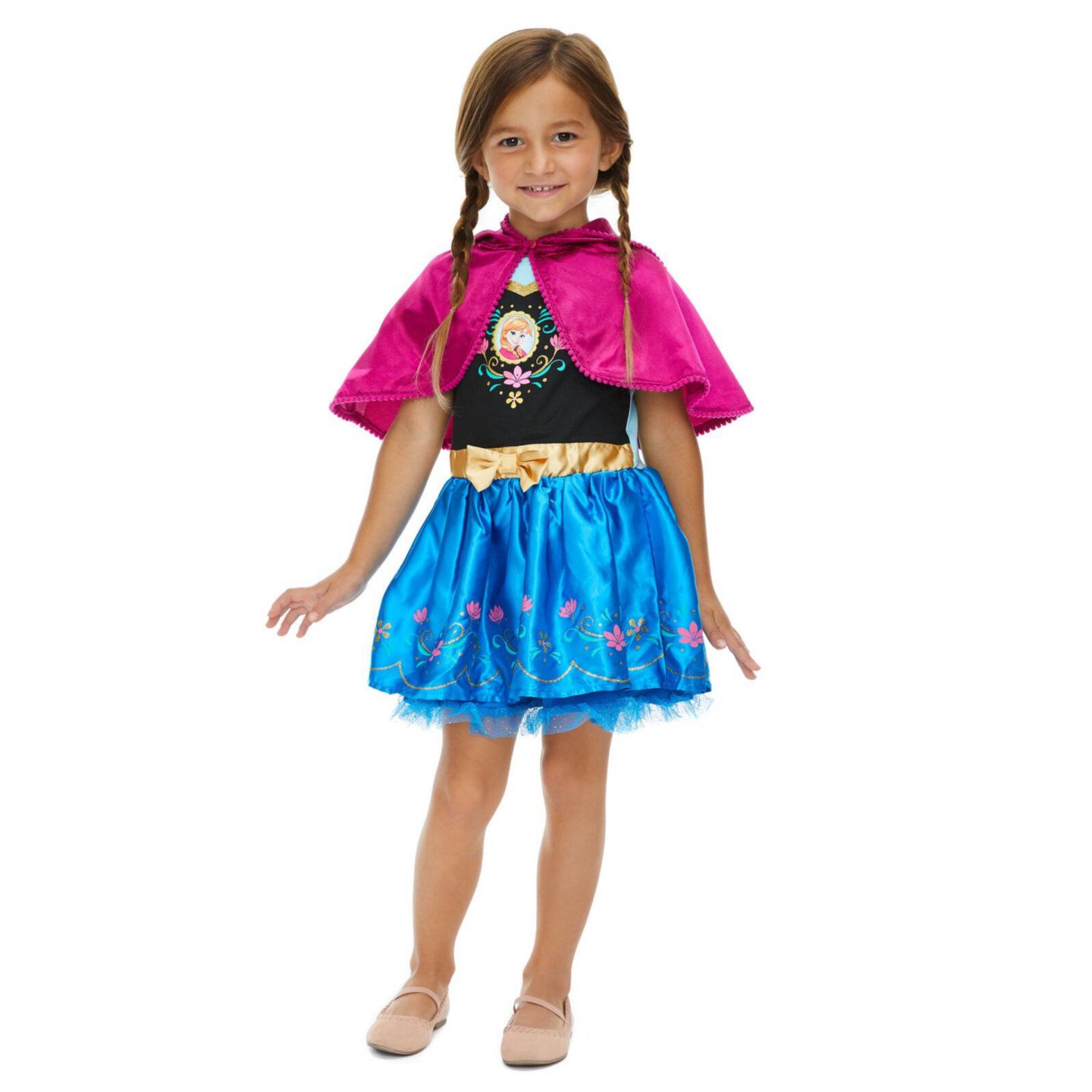 Платье Frozen Princess Anna 12M-18M Cosplay Hooded Dress для девочек-малышей, цвет: Синий пурпурный — фото 5
