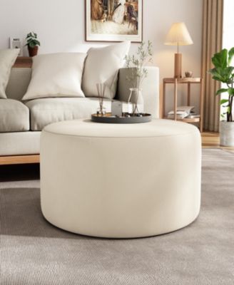 Streamdale Plush Velvet Ottoman Comfort & Elegance