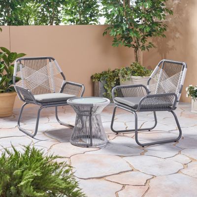 Milan 3-Piece Outdoor Chat Set: Refreshing Drinks, Meaningful Conversations