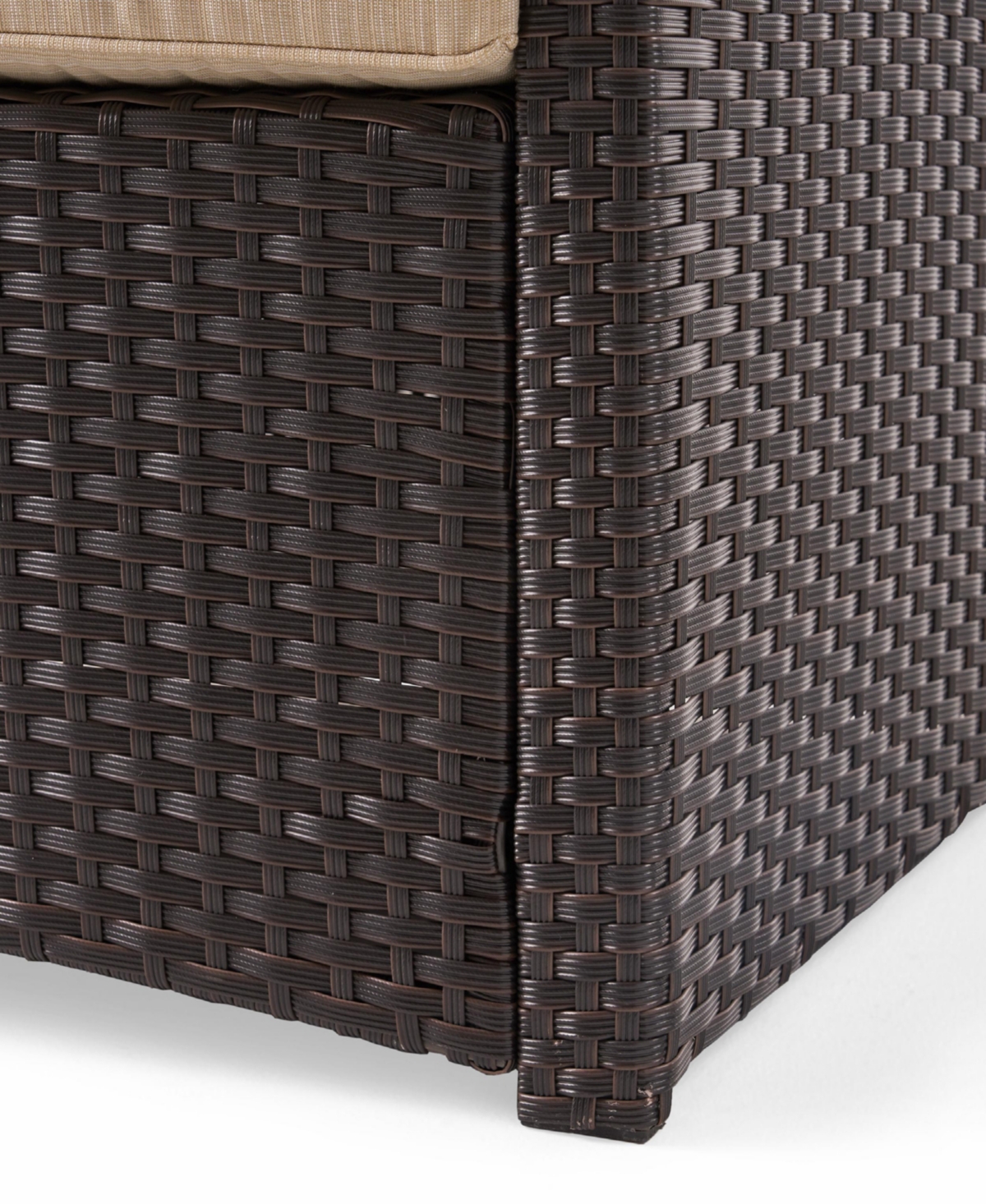 Weather-Resistant 3-Seater Outdoor Sofa With Steel Frame And Water-Repellent Cushions