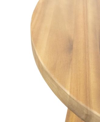 Streamdale Groovy Mod Round End Table With Customizable Top