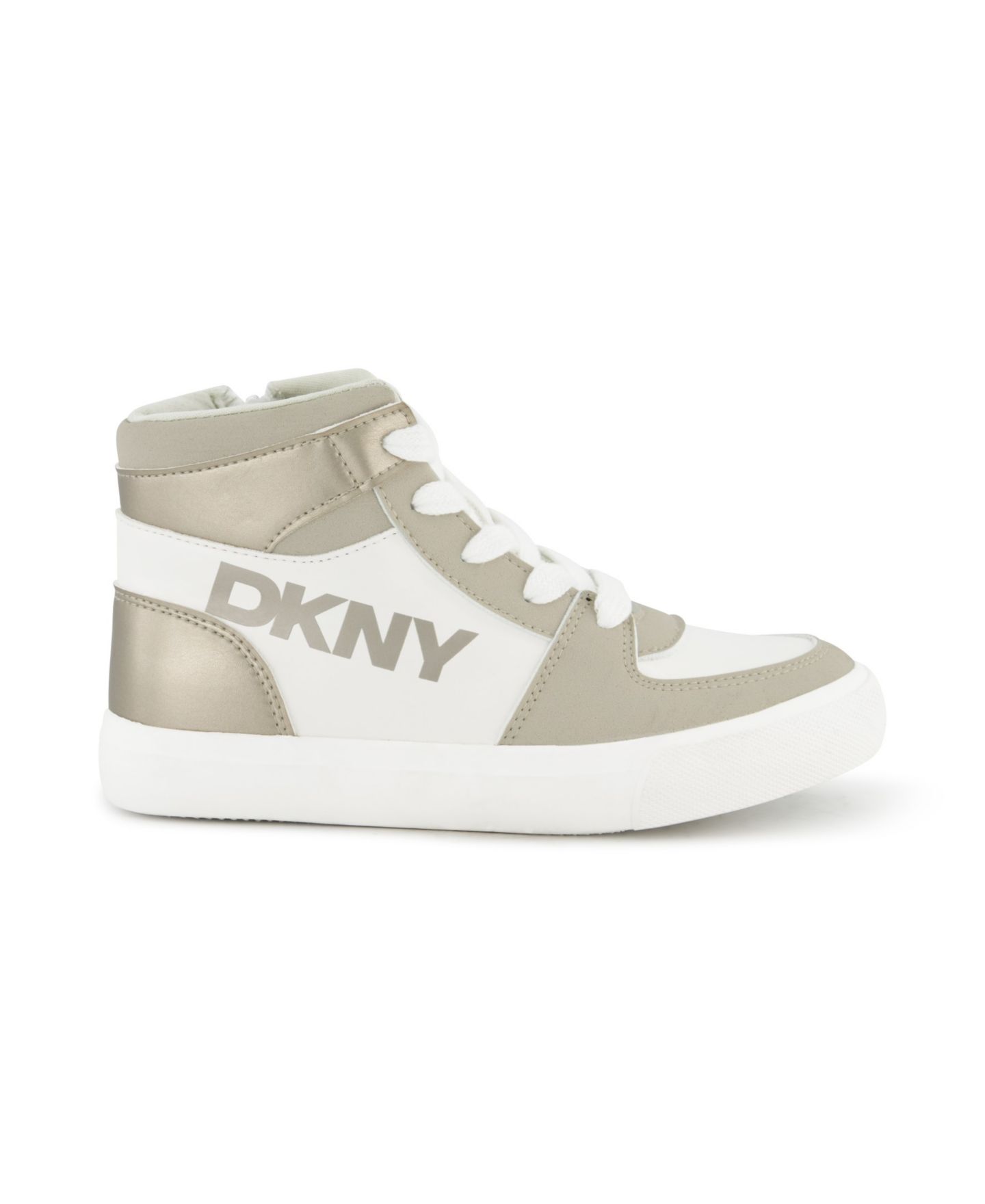 Детские высокие кеды DKNY Andee Alice, цвет: Серо-коричневый — фото 10