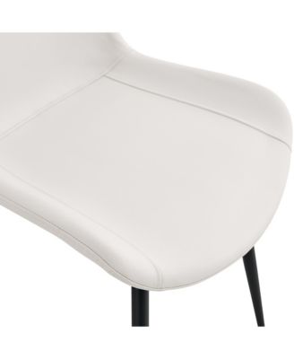 Vintage Wood Dining Set with Leather Accents