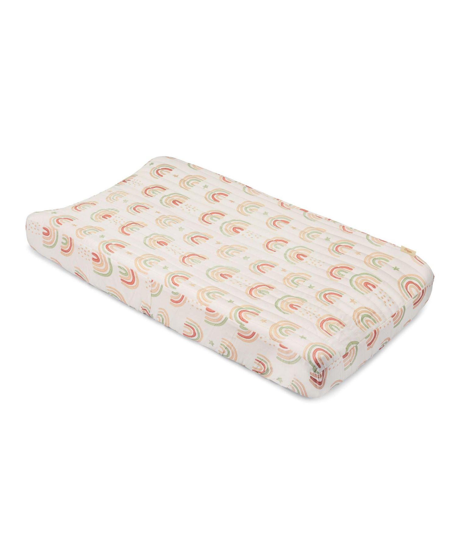 Infants Parker Quilted Rainbow Change Pad Cover