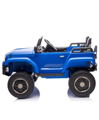 24V Two-seater Kids Ride On Car W/Parents Remote Control, Licensed Toyota LC250,110w Motors, With Shovel, Three-point Seat Belt, Slow Start, Speed adjustment, Bluetooth, Music for Kids Aged 3+.