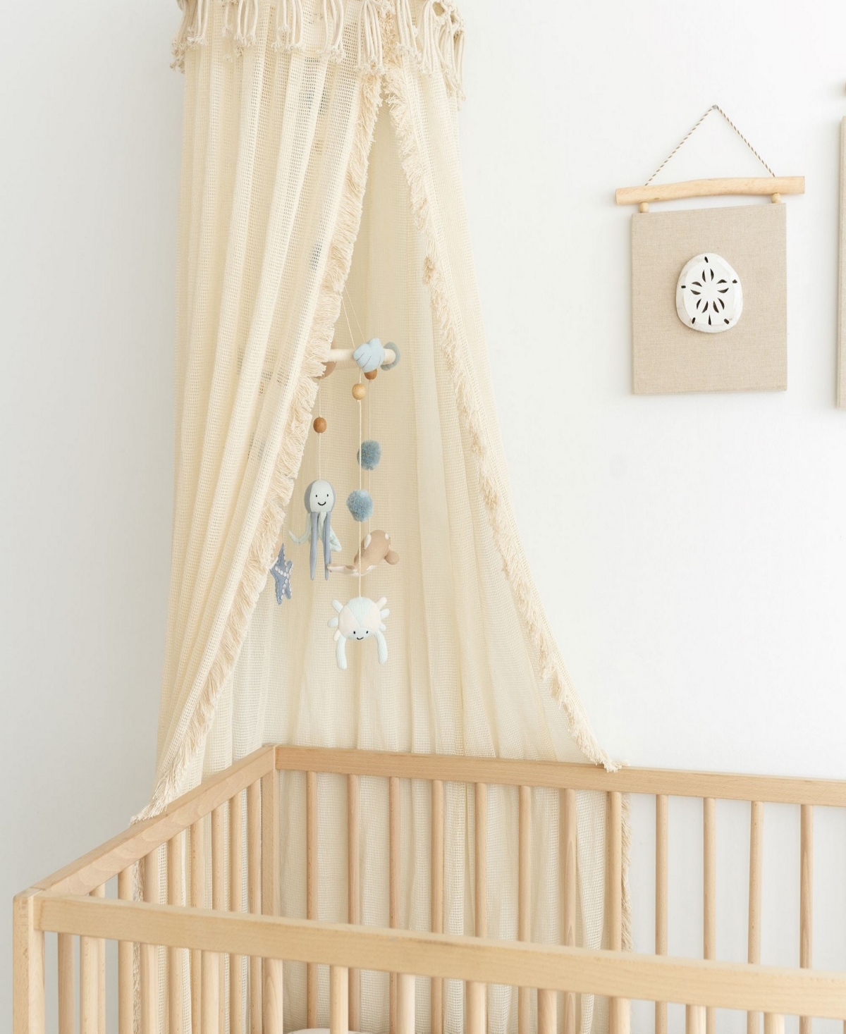 Crane Baby Infants Cove Mobile Ocean Life Ceiling Hanging In Blue