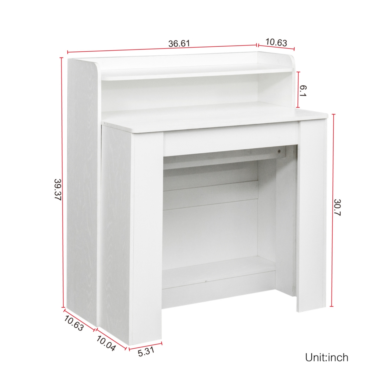 Streamdale Furniture Modern Extendable Dining Table with Storage