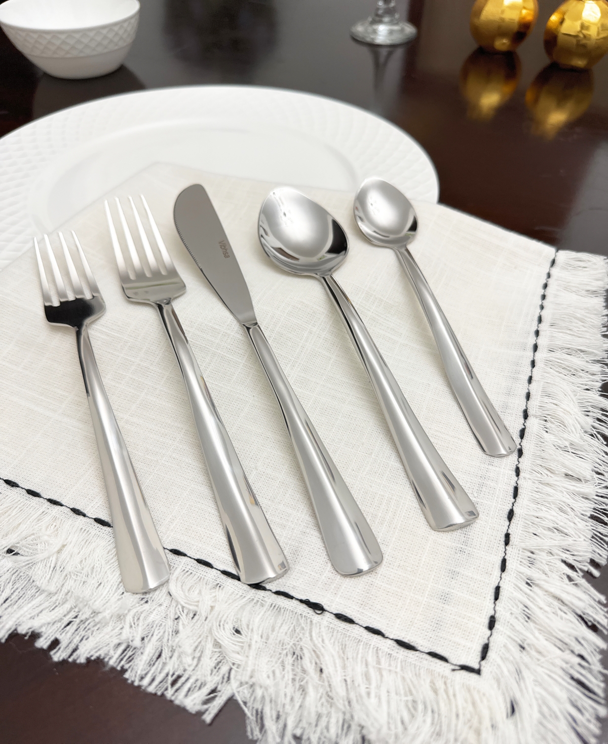 VIBHSA SWIRL 20-PC. FLATWARE SET, SERVING FOR 4 