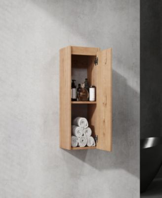 Modern Floating Bathroom Side Cabinet with Soft-Close Doors