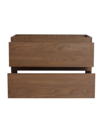 Streamdale Wall-Mount Vanity with Resin Sink and Drawers