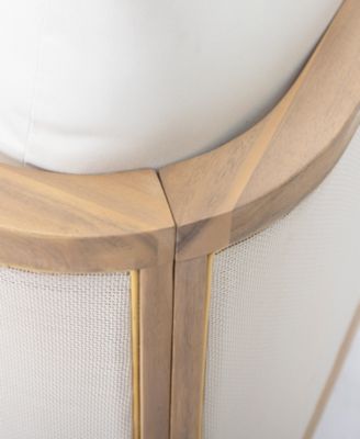 (Set of 2) Outdoor Acacia Wood Patio Club Chair, Textilene Patio Furniture, Waterproof Thick Cushion Deep Seating for Porch, Garden, Backyard, Balcony, Weight Capacity 400lbs, Light Teak Finish, Beige