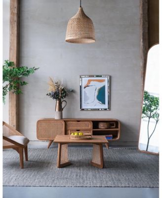 27.6x27.6x13.8" Teak Coffee Table