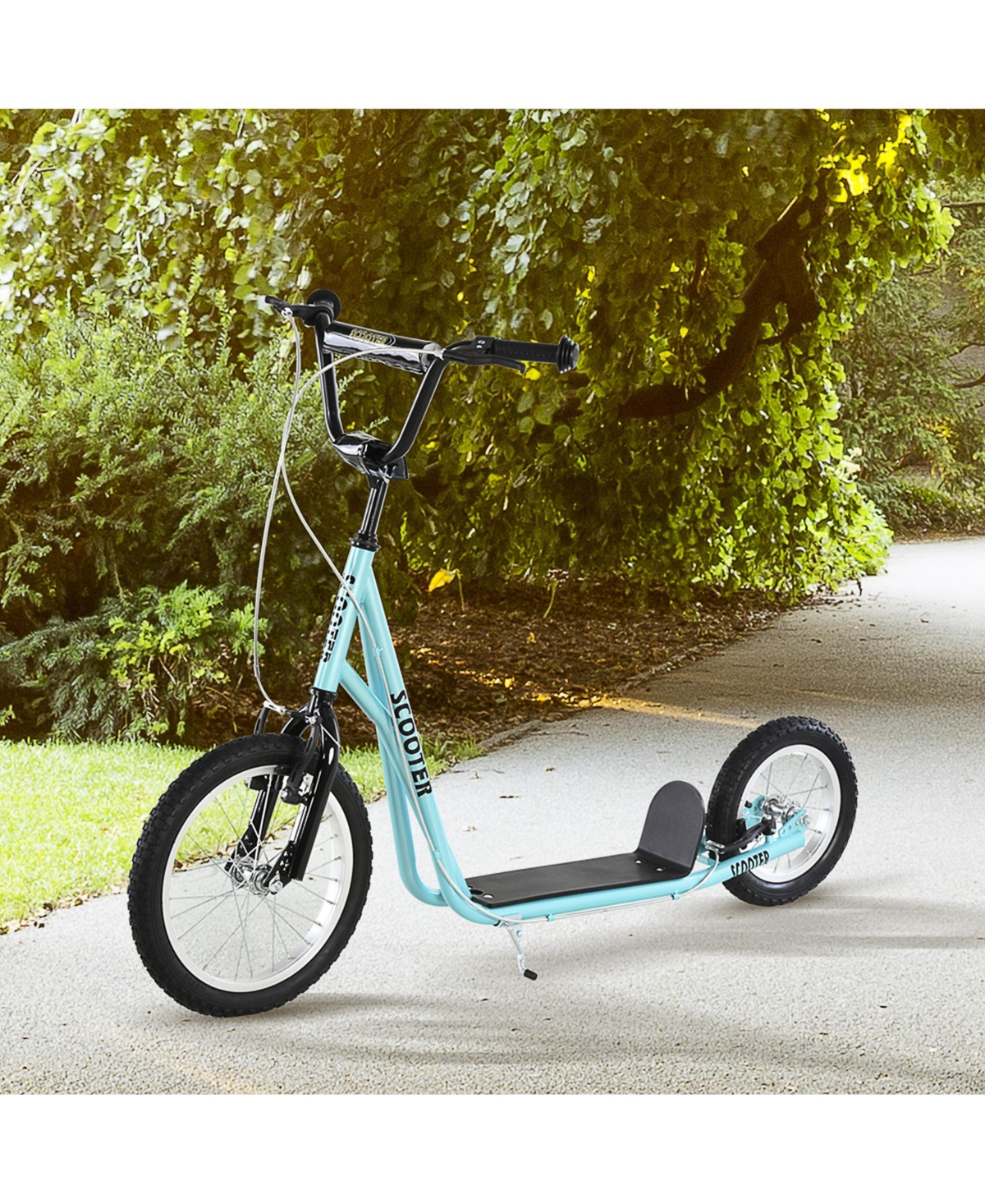 Streamdale Furniture Youth Scooter, Teens Kick Scooter, Adjustable Handlebar Ride On Toy for 5+ with 16