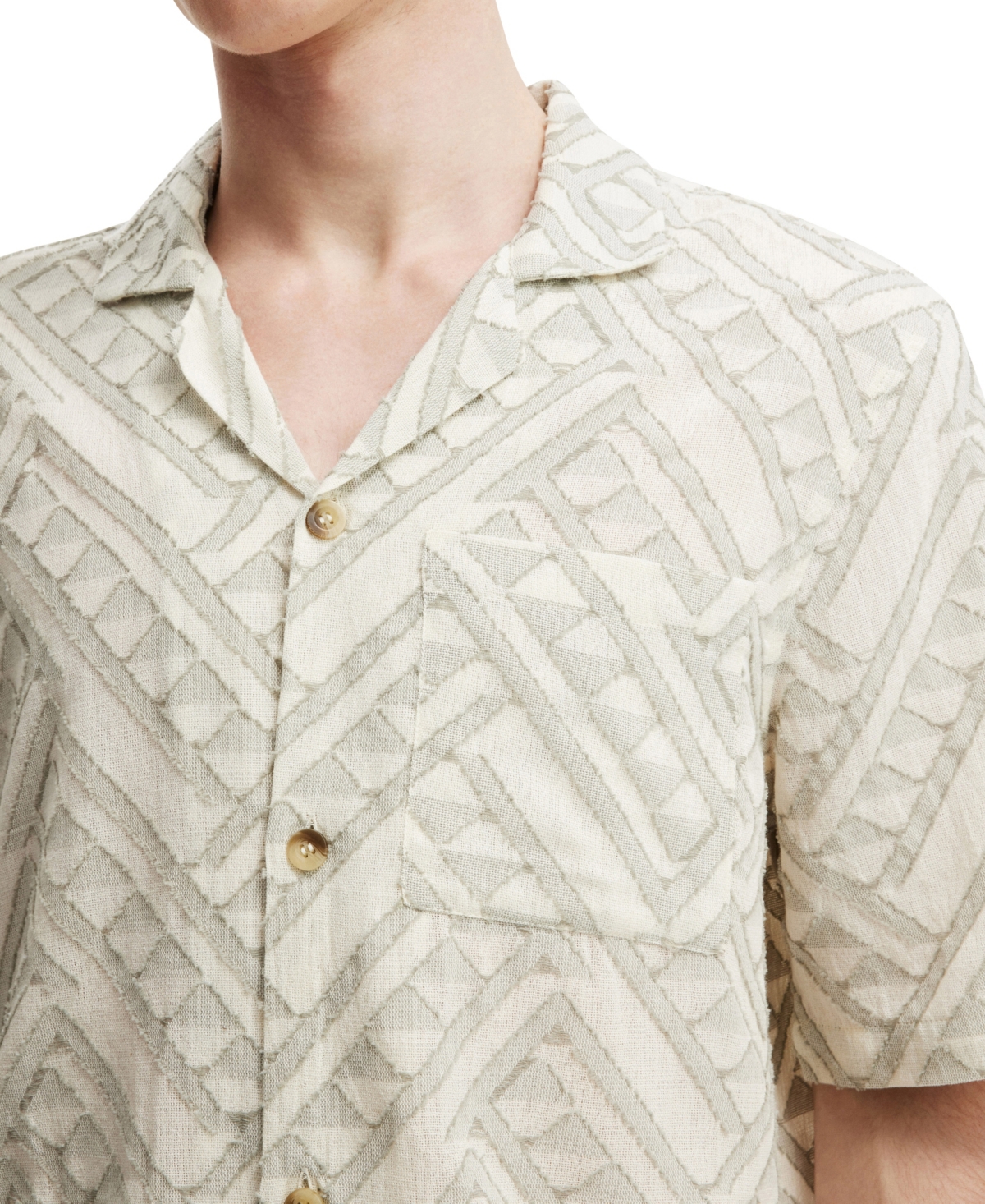 Cotton On Men's Freemont Short Sleeve Shirt