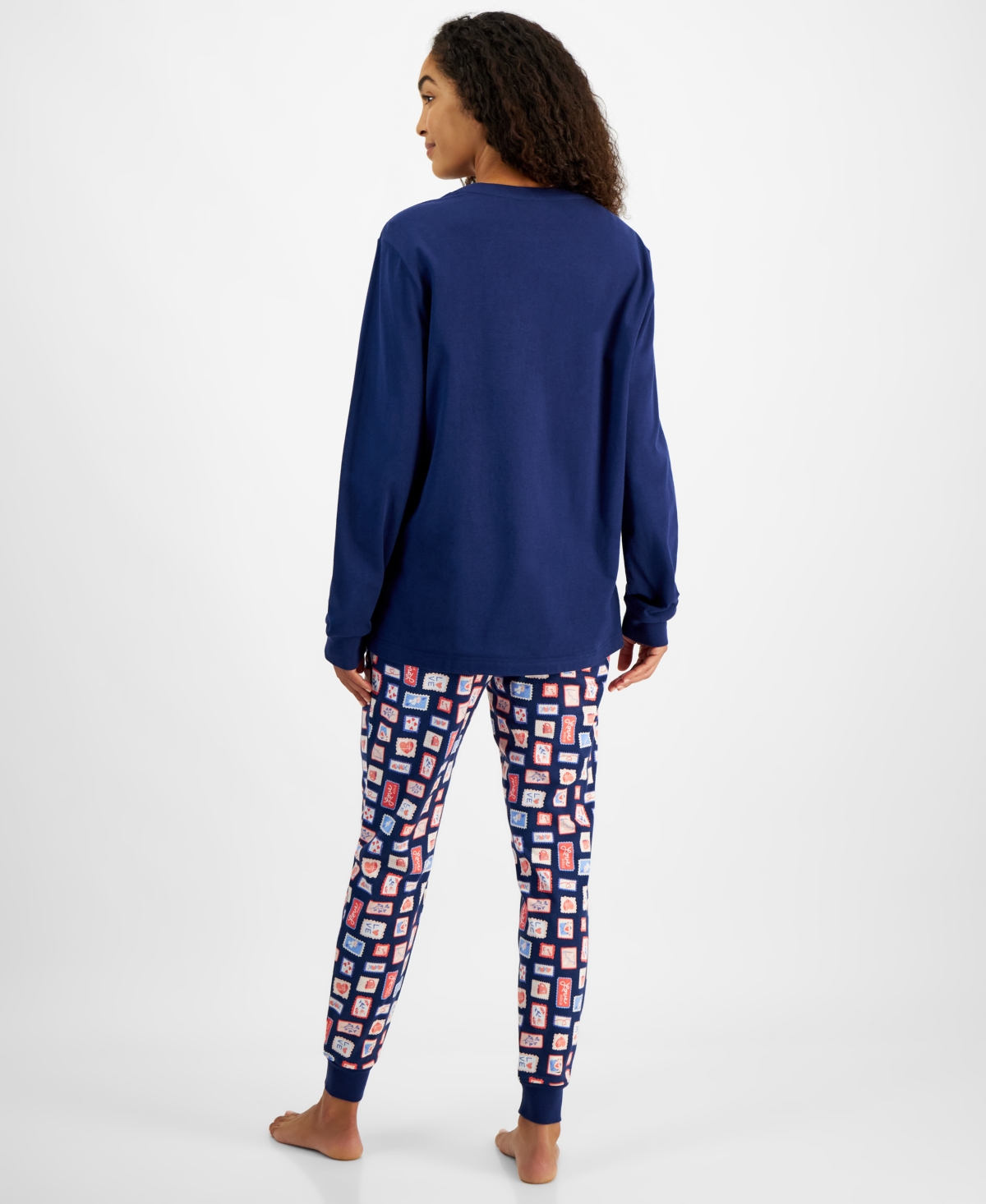 FAMILY PAJAMAS WOMEN'S VALENTINE'S DAY STAMPS PAJAMA SET, EXCLUSIVELY AT MACY'S 