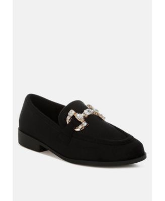 Maestro Diamante Embellished Horsebit Loafers