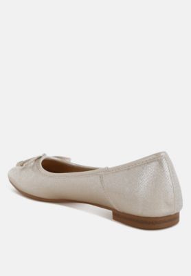 Womens Agshin Metallic Ballet Flats
