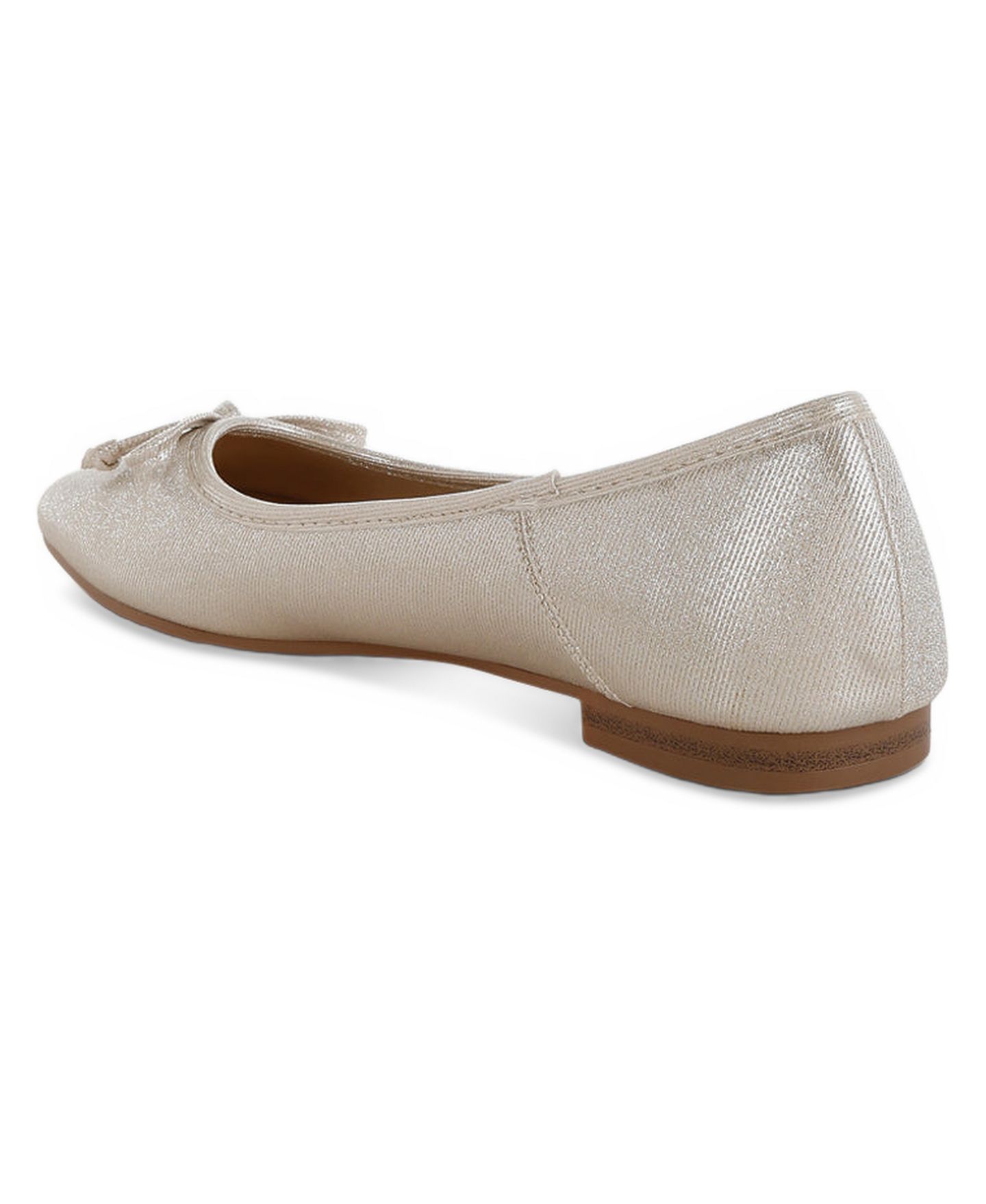 Женские балетки Rag & Co Agshin Metallic Ballet Flats, цвет: Золотой — фото 2