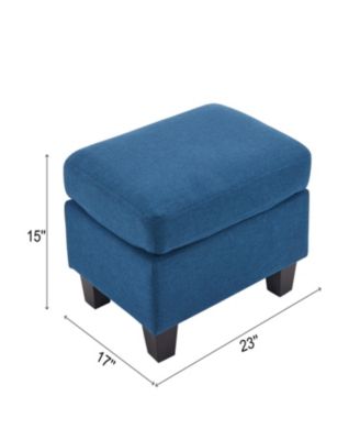 Springfield Navy Blue Ottoman: Contemporary Comfort and Versatile Style