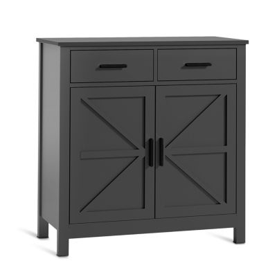 Streamdale Modern Farmhouse Storage Buffet Cabinet with Drawers and Doors
