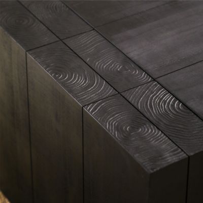Black Modern Wood Coffee Table