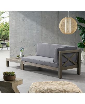 Streamdale Brava X-Back Corner Bench-R With Coffee Table