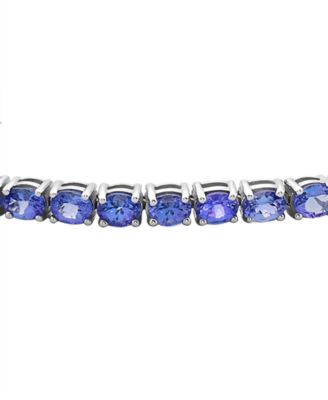 EFFY&reg; Tanzanite Tennis Bracelet (9-5/8 ct. t.w.) in Sterling Silver