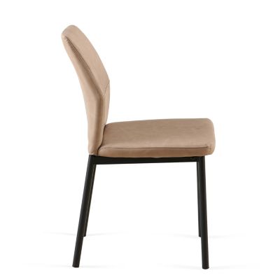 Modern PU Leather Dining Chairs with Metal Legs (4-Pack)