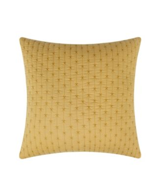 Cross Stitch Quilted Decorative Pillow, 18" x 18"