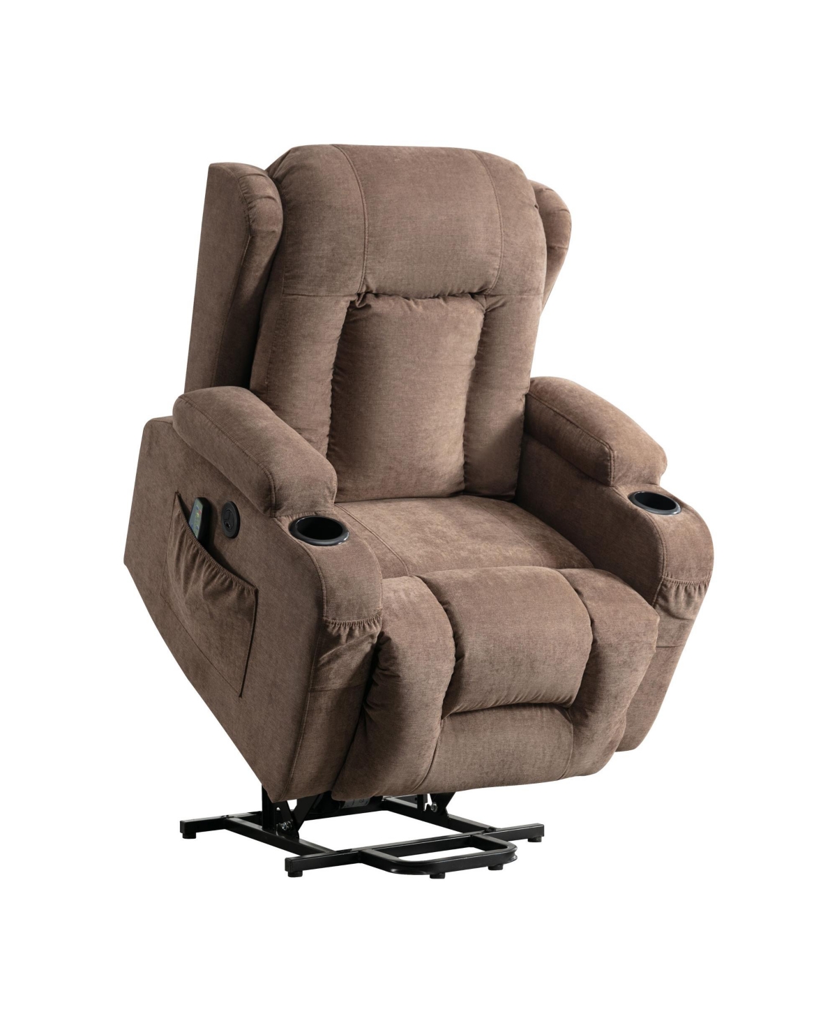 Simplie Fun Power Lift Recliner Chair Recliners for Elderly with Heat and Massage Recliner Chair for Living Room with Infinite Position and Side Pocke