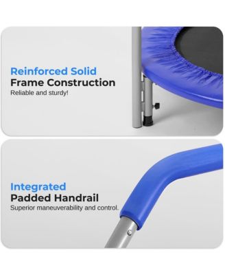 Sports Jumping Fitness Trampoline With Adjustable Handrail