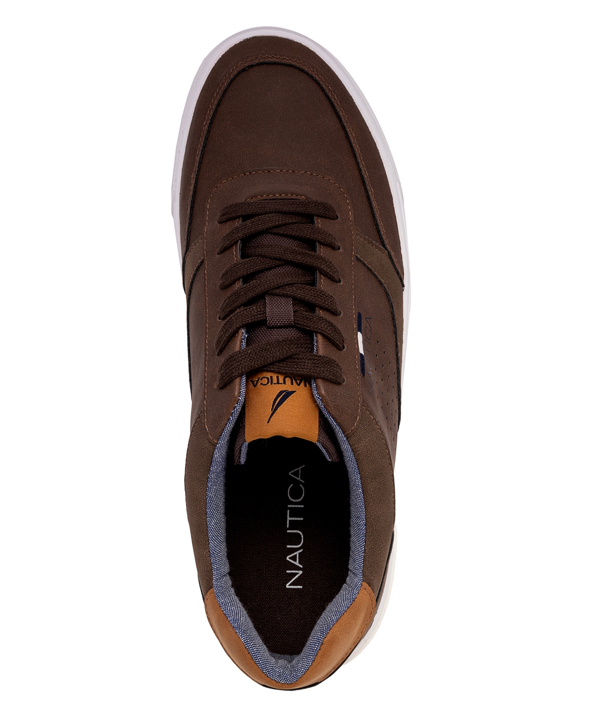 Nautica Men's Negril Flat Court Sneaker -Tan