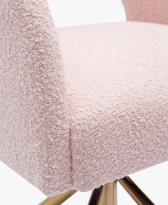 Mid-Century Modern Wide Boucle Swivel Accent Arm Chair (Set of 2)