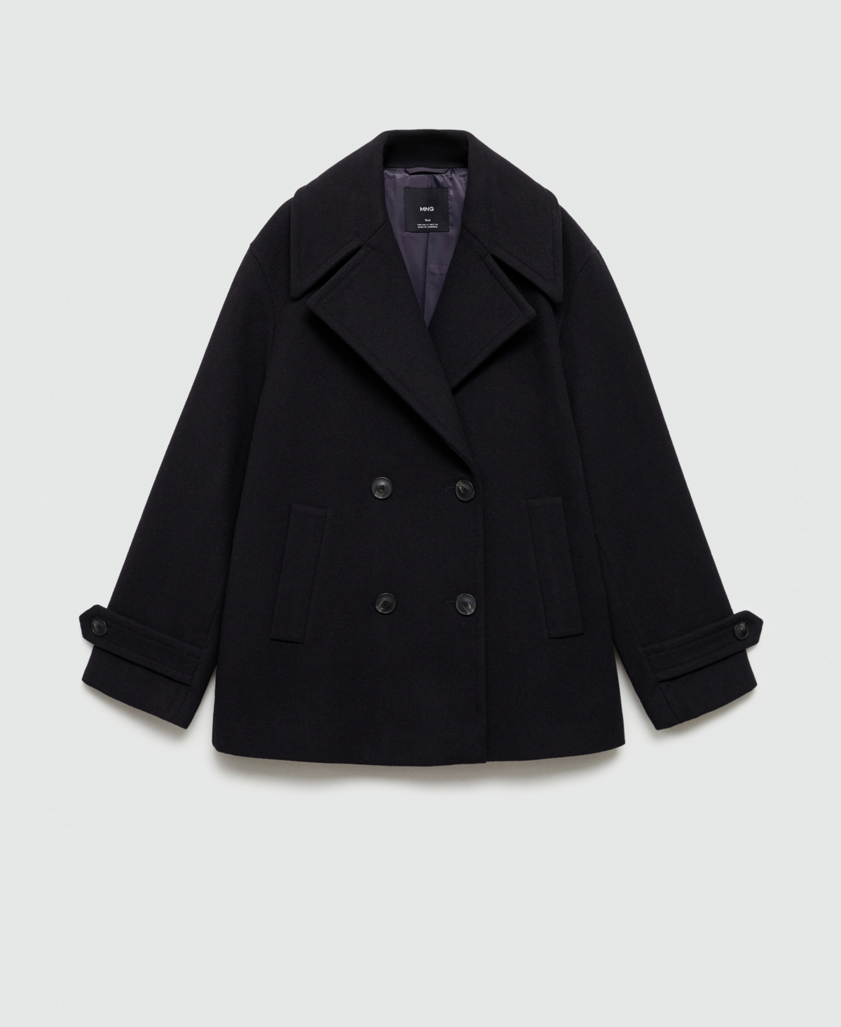 Mango Women's Double-Breasted Wool Coat