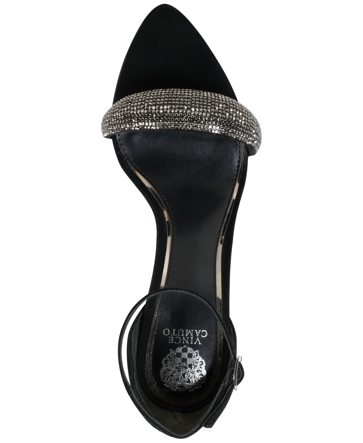 Shop Vince Camuto Women's Aylen Dress Sandals In Black Suede