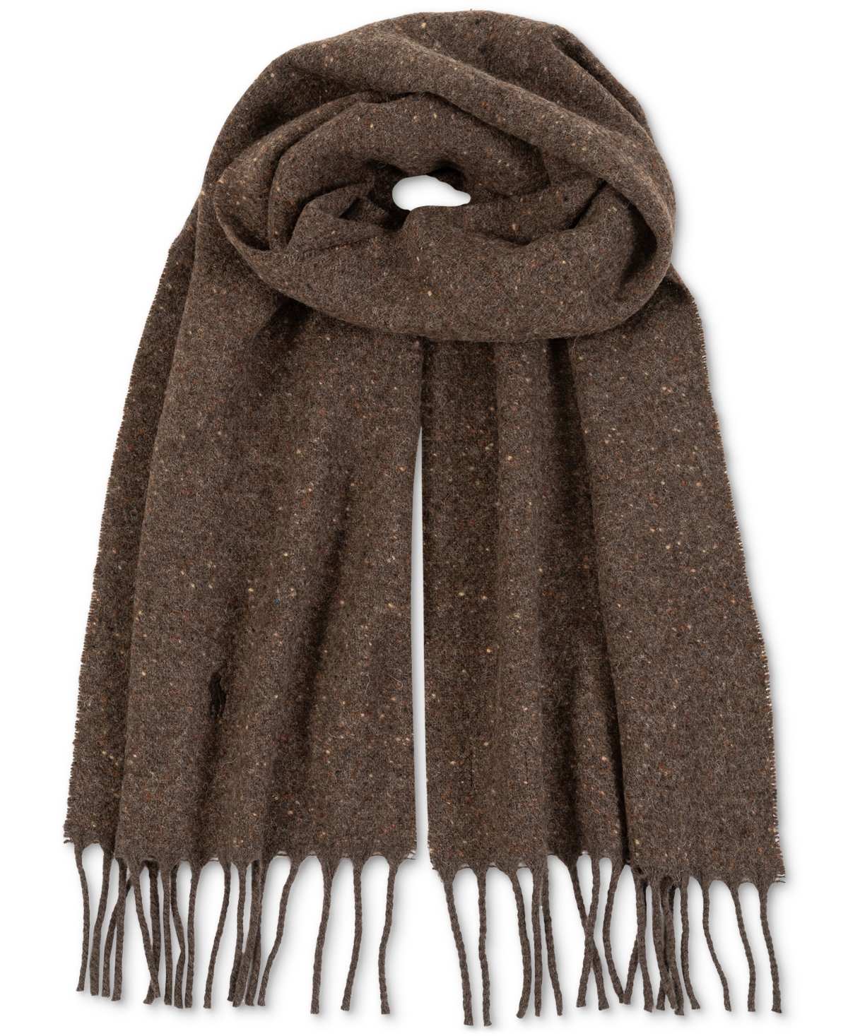 Polo Ralph Lauren Men's Donegal Scarf In Dark Brown
