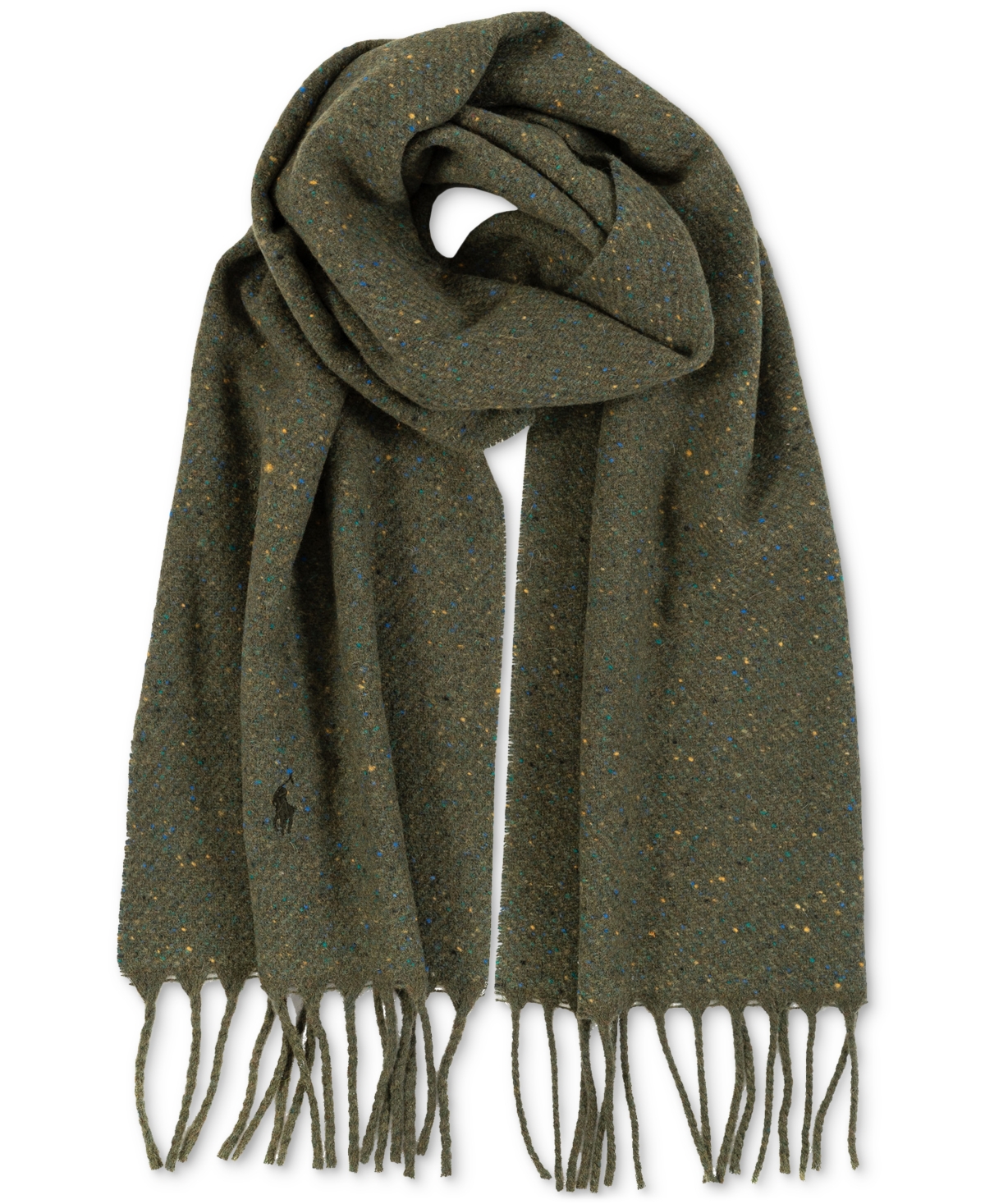 Polo Ralph Lauren Men's Donegal Scarf In Dark Loden | ModeSens