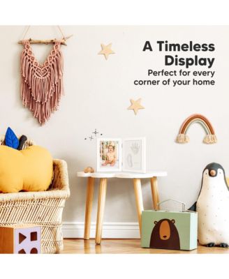 Rune Baby Hand and Footprint Kit Frame, Baby Shower Gifts for Girls, Boys, Newborn Baby Footprint Kit Makers