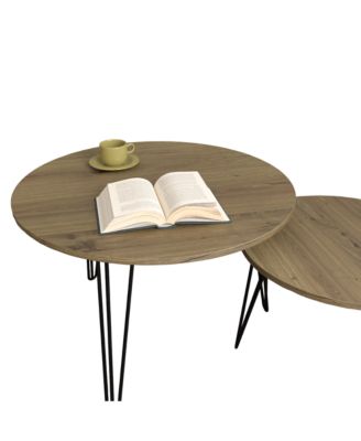 Streamdale 27.56" Round Nesting Coffee Table Set